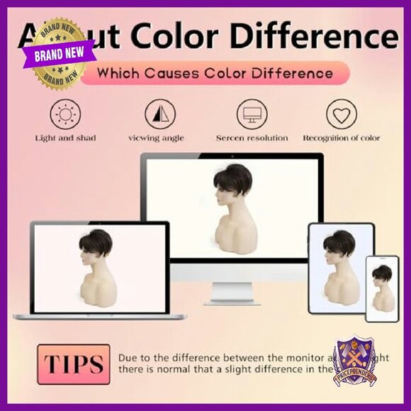 Short Pixie Cut Hair Topper 5.5 Inch Synthetic Wiglet for Thinning Hair
